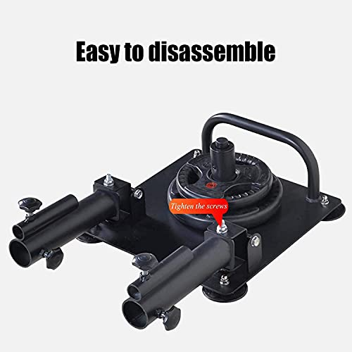 XIAOER 360 Degree Rotation Barbell T-Bar Row Plate Post Landmine, Core Strength Training Equipment for Back Muscle Training