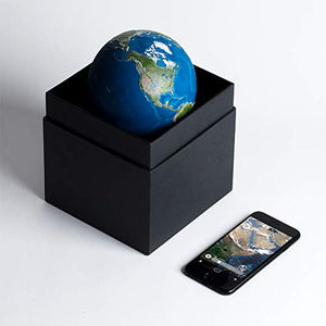 AstroReality Earth | Smart Earth Globe | Geographic Globe | 3D Printed, Hand Painted, 4.72” | Paired with Augmented Reality App | Educational STEM Toy | Interactive Science Learning Kit