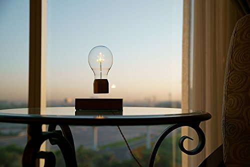 FLYTE Levitating LED Light Bulb with Oak Wood Base