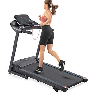 Merax Folding Treadmill for Home, 2.5HP Electric Motorized Running Machine with 10MPH Speed, Large Running Surface, 12 Programs, Speakers, Incline, LCD and Pulse Monitor for Running Walking (Black)
