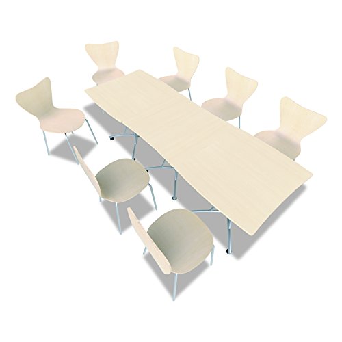 Linea Italia TR702OAT Trento Line Palermo Table, 33w x 31-1/2d x 29-1/2h, Oatmeal/Gray