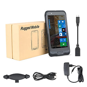 RUGPDA Rugged Handheld Terminal 6-inch Windows10 IOT 4GB+128GB with 1D/2D Scanner and Docking Station