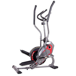 Body Power 2-in-1 Elliptical Stepper Trainer with Curve-Crank Technology