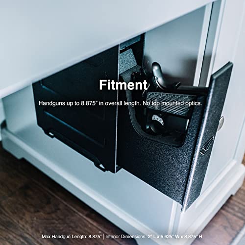 Vaultek Slider Series Rugged Bluetooth Smart Handgun Safe Quick Open Pistol Safe with Rechargeable Li-ion Battery (Biometric + WiFi)