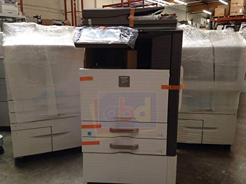 Sharp MX-4140N Ledger/Tabloid-size Color Copier - 41ppm, Copy, Print, Scan, Network, RSPF, Duplex, Wi-Fi, 2 Trays and Cabinet (Renewed)