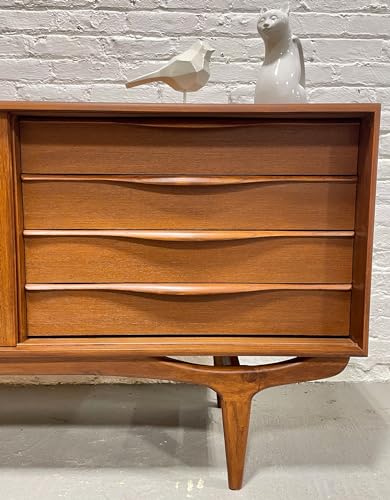 Lschool Mid Century Modern Sculptural Credenza/Media Stand/Sideboard