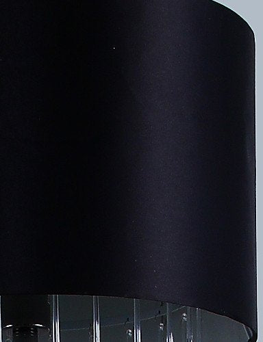 SSBY Modern Black Floor Lamp With Glass Drops Decoration , 110-120v