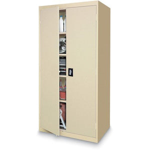 Sandusky Lee EA4R362478-07 Welded Steel Elite Storage Cabinet with Adjustable Shelves, 24" Length x 36" Width x 78" Height, Putty
