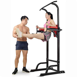 ZXNRTU Strength Training Equipment Strength Training Dip Stands Adjustable Power Tower Multi Function Dip Stand Workout Fitness Bar for Indoor Home Gym Office Outdoor Full Body Strength Training