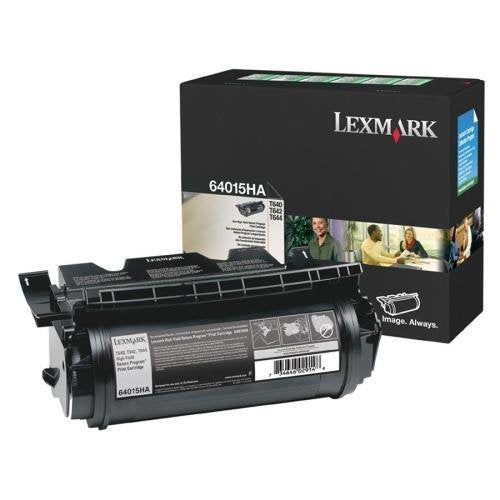 Lexmark High Yield Return Program Print Cartridge - Black - Laser - 21000 Page - 1 Each - 64015HA