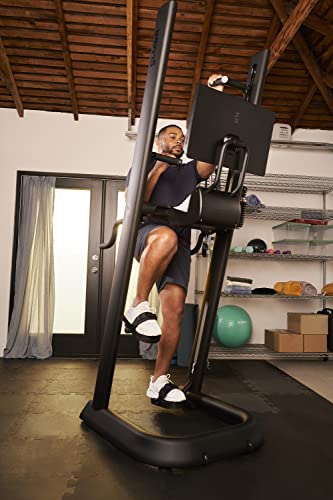 CLMBR Connected Full-Body Resistance Indoor Fitness Machine - Whole Body Strength & High Intensity Cardio Workout - Bluetooth Enabled Hi-Def Display, Built-in Audio - Easy to Move, Space-Saving Design