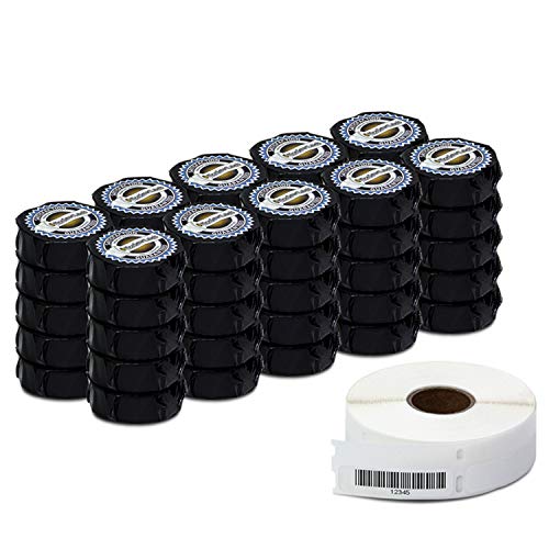 OfficeSmartLabels - 1/2" x 1-7/8" Multipurpose / Library Barcode Labels, Compatible with 30346 (50 Rolls - 600 Labels Per Roll)