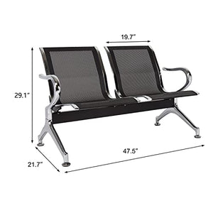 Kinsuite 5-Seat Waiting Room Chairs Airport Reception Seat Bench - Office Guest Chairs & Reception Chairs