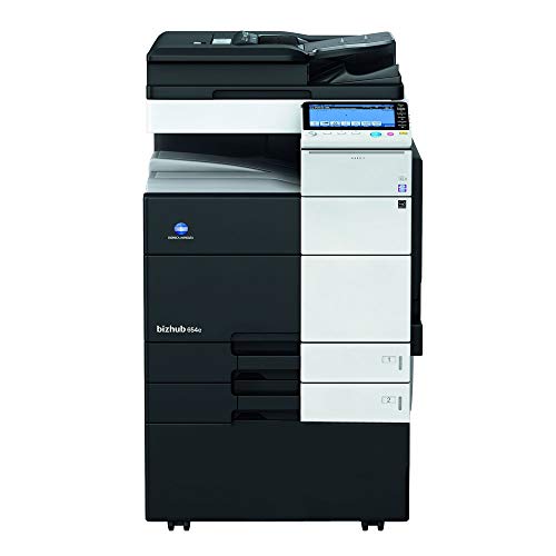 Konica Minolta BizHub 654 Monochrome Multifunction Copier - 65ppm, Tabloid, Copy, Print, Scan, DADF, Duplex, 2 Trays (Renewed)