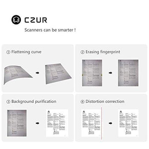 CZUR Book & Document Scanner with Smart OCR for Mac and Windows (ET16PG)