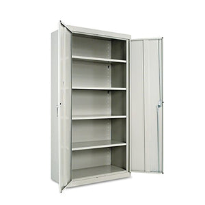 Alera ALECM7218LG Assembled 72" High Storage Cabinet, w/Adjustable Shelves, 36w x 18d, Light Gray