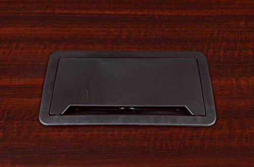Regency LCTRT7135-MH and and Power Data Grommet Legacy Racetrack Conference Table, 71", Mahogany