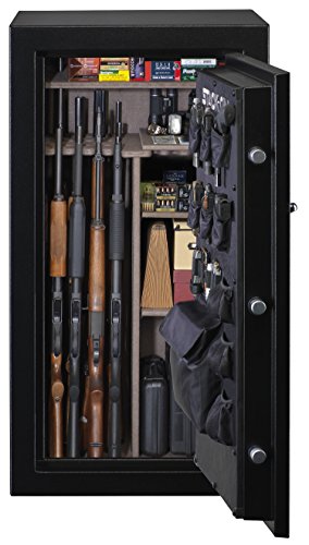 Stack-On A-40-MB-E-S Armorguard 40-Gun Safe with Electronic Lock, Matte Black