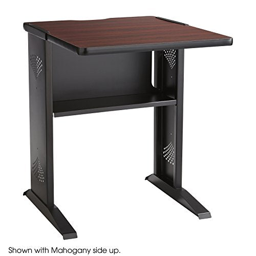 Safco Products Reversible Top Fax/Printer Machine Stand, 24" Wide, Mahogany/Medium Oak