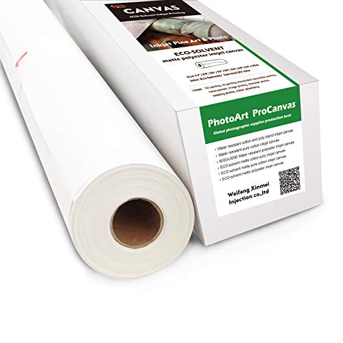 ECO-Solvent Matte Polyester Inkjet Canvas (42"x100'(Pack of 4))
