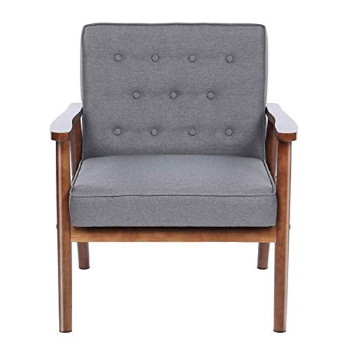 75x69x84CM Meeting Waiting Room Confere400 lbs League Executive Guest Chair Guest Reception Chairs Wooden Lounge Chair Mid-Century Chair Retro Accent Single Sofa Chair Seat Office Executive Side Chair
