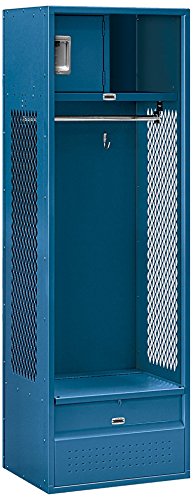 Salsbury Industries Open Access Standard Unassembled Metal Locker, 6-Feet-18-Inch, Blue