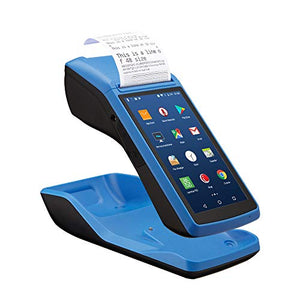 LOSRECAL Android POS Terminal Receipt Printer, Handheld PDA Receipt Printers with 5 inch Touch Screen Bluetooth WiFi 3G NFC Data Terminal Collector Barcode Portable Printers Built-in All-in-One