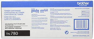 Brother Genuine TN-780 (TN780) Super High Yield Black Laser Toner Cartridge 2-Pack