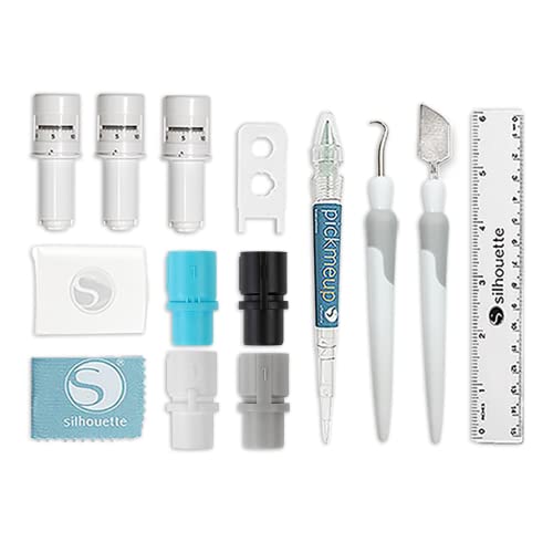 Silhouette White Cameo 4 Bluetooth Business Bundle with Vinyl, Software, Tools and More