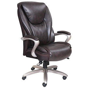 Serta Smart Layers Hensley Leather High-Back Big & Tall Chair, Roasted Chestnut