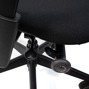 Crandall Office Furniture Steelcase Leap V2 Office Chair (Black Fabric) - Remanufactured - 12-Year Warranty