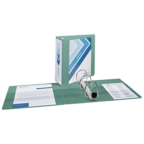 Avery Heavy-Duty View Binder with 4 inch One Touch EZD Rings, Sea Foam Green, 1 Binder (79347)