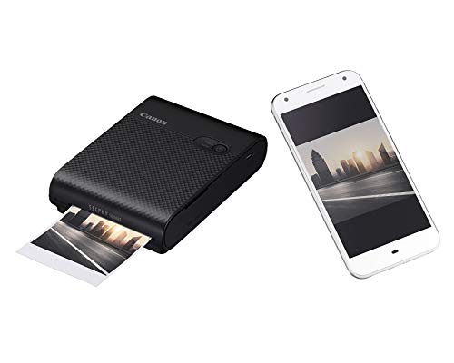 Canon SELPHY QX10 Portable Square Photo Printer for iPhone or Android, Black
