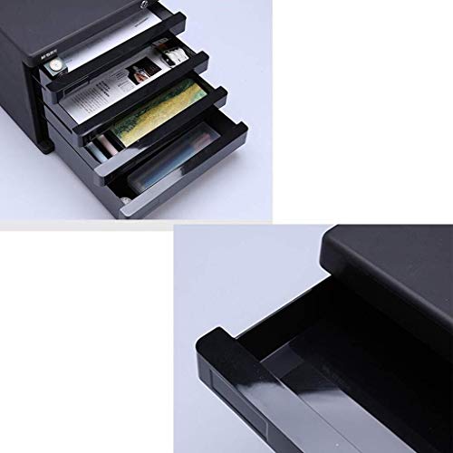 UGani Plastic Flat File Cabinet with 4 Drawers - A4 File Storage (Color: 2)