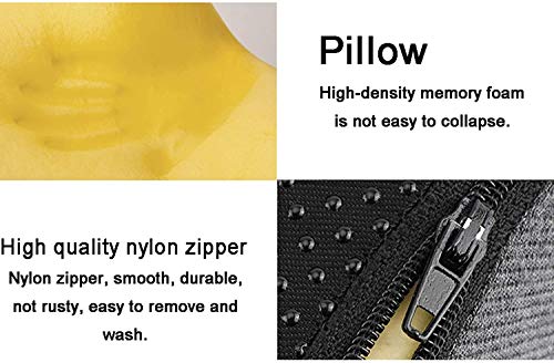 XIXIDIAN Memory Foam Seat Cushion for Office Chair and Car Seat - Lower Back Pain Relief