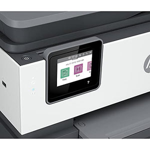 HP OfficeJet Pro 8025e All-in-One Wireless Smart Color Printer 1K7K3A Print, Scan, Copy, Fax, Mobile Functions, 6mths Instant Ink with HP+ Bundle with DGE Cable + Small Business Productivity Software