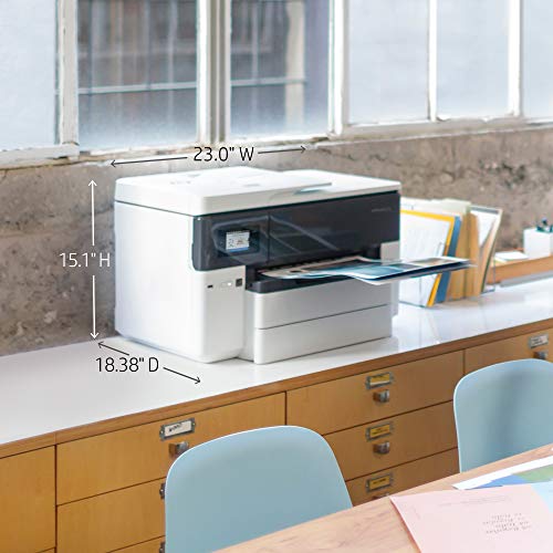 HP OfficeJet Pro 7740 Wide Format All-in-One Printer with Wireless Printing, Amazon Dash Replenishment ready (G5J38A)