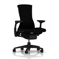 Herman Miller Embody Ergonomic Office Chair | Adjustable Arms & Carpet Casters | Black Rhythm