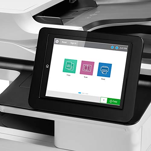 HP LaserJet Enterprise MFP M635fht Monochrome Multifunction Printer with Extra Paper Tray and Wheeled Stand (7PS98A)