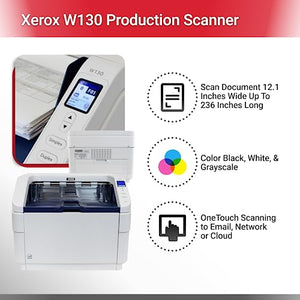 Visioneer Xerox W130 Duplex Document Scanner for PC with 500-Page ADF