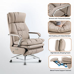 EMIAH Ergonomic Executive Office Chair with Footrest and Lumbar Support