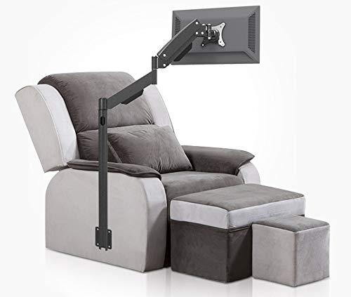 13"-27" LCD Monitor Floor Stand Sofa Side Fixed TV Mount Computer Monitor Holder Gas Spring Arm LD216A Loading 10kgs
