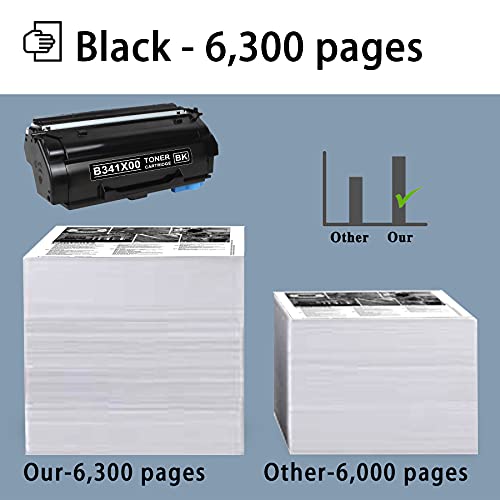 1 Pack B3340 B341X00 Black Remanufactured Compatible Toner Cartridge Replacement for Lexmark B3340dw (29S0250) MB3442adw (29S0350) B3442dw (29S0300) Printer Toner