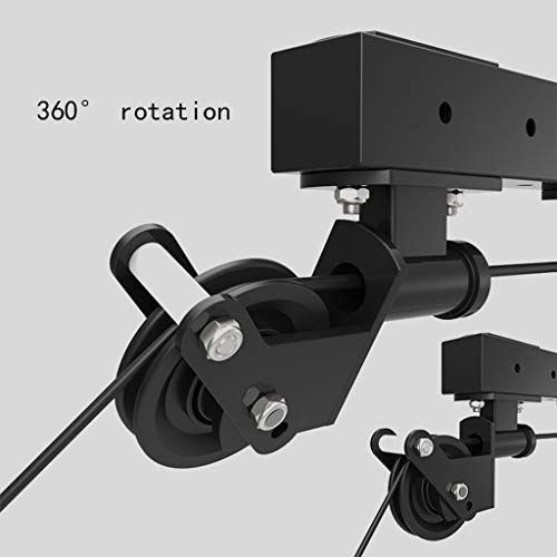 Asuka Pulley Trainer Black 360° Rotatable Biceps Curls Triangle Structure Wall Mount Cable Machine Accessories Olympic Asuka Pulley Trainer Strength Training Equipment