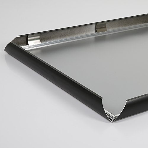 M&T Displays Snap Frame, 40X60 Poster Size, 1.77" Black, Mitered Corner, Front Loading