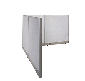 GOF Freestanding L Shaped Office Partition - Large Fabric Room Divider Panel, 84"D x 84"W x 48"H