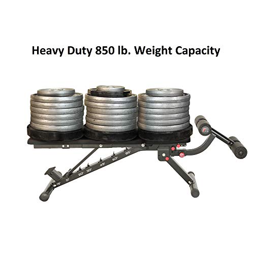 Fitness Reality 2000 Super Max XL High Capacity NO Gap Weight Bench with Detachable Leg Lock-Down