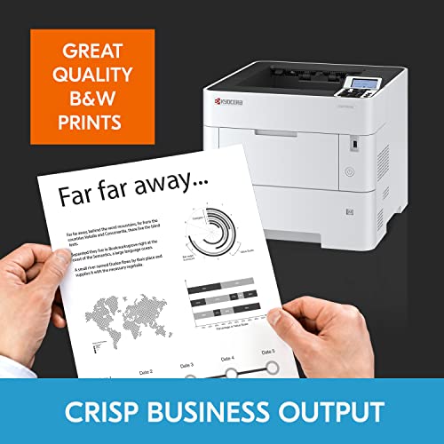 KYOCERA ECOSYS PA5500x Monochrome Laser Printer, 57 ppm, 600 x 600 dpi, 1200 dpi, 600 Sheet Tray