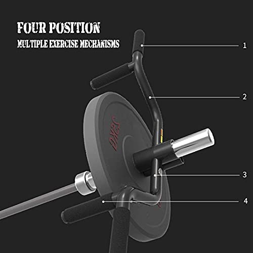 XIAOER Multi Grip Handle T Bar Row 4 Grips, Rowing Movement Back System, Core Strength Training Equipment, Back Muscle Training Fitness Equipment