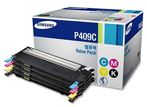 Samsung CLX-3170 Toner Value Pack (Includes 1 Each of CLT-K409S CLT-C409S CLT-M409S CLT-Y409S) - Genuine Orginal OEM toner